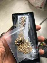 ALLICEONYOU-relojes de circonia cúbica, pulsera de diamantes de alta calidad, de acero inoxidable, Color oro nuevo y plateado, a la moda, Hip Hop, para regalo