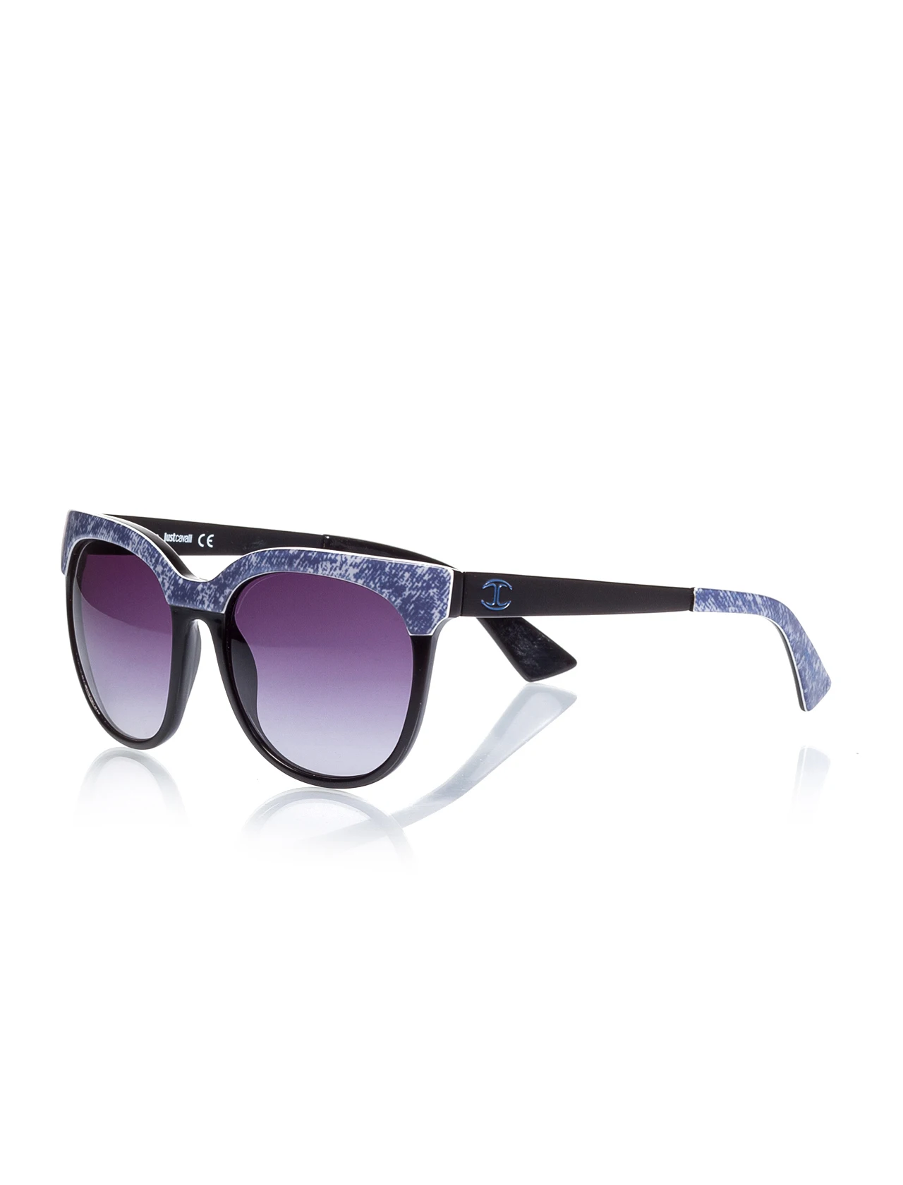 

Women's sunglasses jc 501 05w bone black organic oval aval 54-18-140 just cavalli
