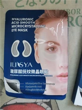 Ilisya-Parche ocular con microagujas para eliminación de arrugas finas, ácido hialurónico, máscara para ojos, ojeras, hinchazón