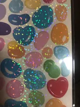 Pegatina de lazo Arco Iris Kawaii, pegatinas del alfabeto, etiqueta creativa de lentejuelas, foto de decoración álbum diario, papelería coreana Ins