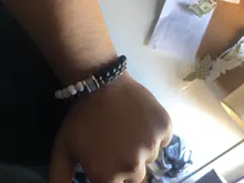 Pulsera de acero inoxidable con cuentas de ojo de tigre para hombre, cadena de eslabones de acero inoxidable, brazalete de Yoga, joyería para hombre 2020