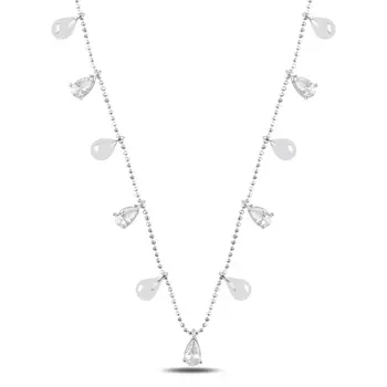 Angemiel 925 Silver Drop Zircon Cubic Zirconia Dangle Necklace-Rhodium Plated
Angemiel 925 Silver Drop Zircon Cubic Zirconia Dangle Necklace-Rhodium Plated