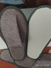 2020 nuevo de moda Simple zapatillas de Hotel Travel Spa portátil hombres zapatillas desechables casa habitación interior Lino de los hombres zapatillas