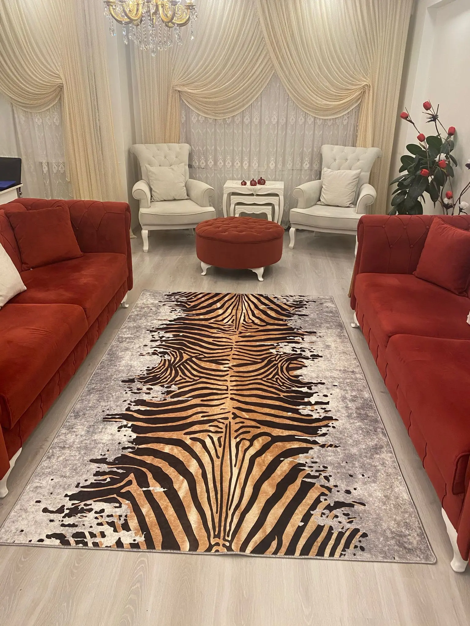 Zebra Salon Rug Coffee Grey Custom Colors Washable Floor Artificial Leather Premium Series Thai Feather Fabric
Zebra Salon Rug Coffee Grey Custom Colors Washable Floor Artificial Leather Premium Series Thai Feather Fabric