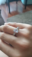 Encanto repleto de circonita anillo de compromiso de cristal de las señoras de moda anillo de nuevo 2020