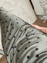 TRAF-vestido Midi Vintage de lunares para Mujer, Vestidos con tirantes finos cruzados, espalda descubierta