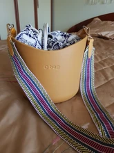 Accesorios para bolso de cuero para mujer, correa ajustable de tela de arcoíris para bolso, correa de nailon para hombro, asas para bolso W211