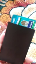 Tarjetero antirrobo de aluminio para hombre y mujer, funda de bolsillo para tarjetas de crédito