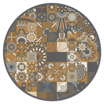 Panorama Vinyl Round Rug Vintage Tiles Design in Orange Colour - Kitchen Carpet Anti-Slip Flame Retardant - Living Room Rug - XXL Rugs - PVC Rugs
Panorama Vinyl Round Rug Vintage Tiles Design in Orange Colour - Kitchen Carpet Anti-Slip Flame Retardant - Living Room Rug - XXL Rugs - PVC Rugs