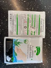 Mascarilla Exfoliante para pies 2 unids/set Exfoliante para pie mascarilla removedora de cutícula cutánea muerta calcetines de pedicura blanco y tierno para pedicura