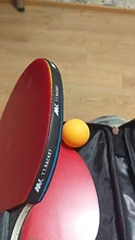 2 unids/lote Tenis de Mesa bate raqueta Control largo corto con raqueta de Ping Pong raqueta conjunto con bolsa