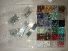 1323 Uds. Kit de cuentas de piedras preciosas irregulares con cuentas espaciadoras cierres de langosta anillos de salto elásticos para suministros de joyería DIY