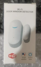 Sensor de puerta inteligente WiFi Tuya, detectores de puerta cerrados abiertos, Notificación por aplicación WiFi, Google Home, Alexa, ahorro de energía, funciona con batería por 1 año
