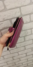 Billetera de cuero genuino con bloqueo RFID para mujer, Cartera de cuero de señora, diseño de marca de lujo, de cuero de cera de aceite, monedero