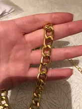 Collar grande de moda para mujer, Gargantilla gruesa de Color dorado y plateado, collares de cadena, joyería de fiesta, 2021