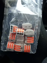 Cable-Connectors Splicing Spring Push-In-Terminal-Block Fast-Wire Mini Compact LED Universal