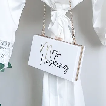 Personalize Future Mrs Acrylic Clutches Bags bride Purses bridal Handbags clear Clutch bag bridesmaid gift Evening Crossbody Bag 
Personalize Future Mrs Acrylic Clutches Bags bride Purses bridal Handbags clear Clutch bag bridesmaid gift Evening Crossbody Bag