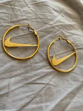 Pendientes Red Hip-hop Street, Hip Hop, forma de gancho, pendientes de acero de titanio, gancho, pendientes redondos