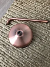 Extension-Pipe Shower-Head Bathroom-Accessory Rainfall Copper Antique Standard Round