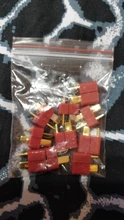 Juego de conectores Deans macho y hembra para batería LiPo RC G08, 10 Uds./5 Juegos, enchufe rojo T