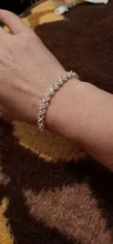 Pulsera de oro rosa de Color plateado para mujer, colgante de corazón de cristal, pulsera de mujer, joyería fina de Boda nupcial, regalo