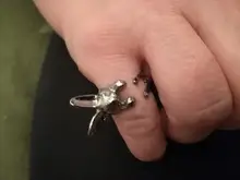 Ajustable QIAMNI Vintage Hippie Chic conejo hecho a mano conejo Animal nudillos anillos para las mujeres dije para chicas regalo de joyería de moda