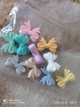 LOFCA-mordedor de cuentas de silicona para dentición de bebé, juguetes para morder sin BPA de dibujos animados para bebé, accesorios para collar de chupetes de grado alimenticio, 10 Uds.