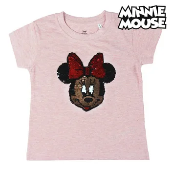 Child's Short Sleeve T-Shirt Minnie Mouse Pink Sequins 
Child's Short Sleeve T-Shirt Minnie Mouse Pink Sequins
