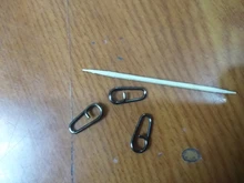 Rompin-Anillos ovalados de división ovalada de acero inoxidable, surtido de señuelos giratorios, emerillones de pesca, Conector de aparejos de 16, 18 y 21mm, 50 unids/lote