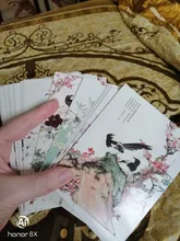 30 unids/set flor china y pintura con Nalan Xingde es Ci poesía tarjetas postales