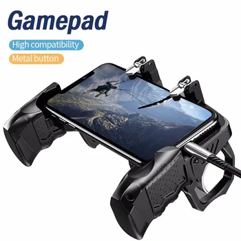 k21 PUBG Controller Gamepad Game Shooter Trigger Fire Button Gamepad Joystick For IOS Android Mobile Phone Six 6 Finger Operate
k21 PUBG Controller Gamepad Game Shooter Trigger Fire Button Gamepad Joystick For IOS Android Mobile Phone Six 6 Finger Operate