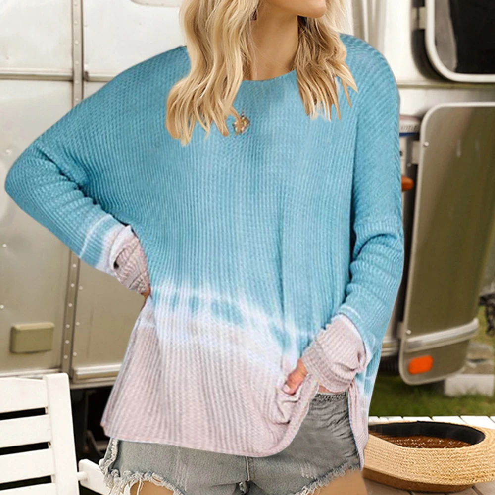 Women Fall Casual Sweater Shirt Fashion Color Block Gradient Loose Comfy Tops Elegant Stylish Simple Long Sleeve Pullover Femme
Women Fall Casual Sweater Shirt Fashion Color Block Gradient Loose Comfy Tops Elegant Stylish Simple Long Sleeve Pullover Femme
