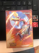 Tarjeta de Pokémon versión en inglés con 60 V MAX Tag Team 200 GX 20 ENERGY 20 MEGA 20 EX 10, Cartas coleccionables de juego brillante