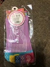 De las mujeres de los deportes de calcetines de Yoga caliente Fitness y Pilates calcetines de algodón Arco Iris entrenamiento Anti Slip calcetines con puntera transpirables púrpura