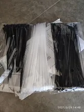 Brida retráctil de nailon para cables, 30 Uds., de plástico, autosujeción, reutilizable, de nailon negro, con cremallera