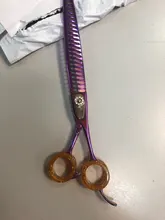 Anillo con diseño de tijera para mascotas, 10 Uds. De anillo de silicona duradero para tijeras de aseo para mascotas, tijeras de pelo de perro de colores, cuchilla curva