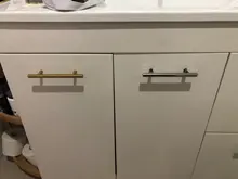 KAK-perillas de manija recta para puerta de cocina, manijas de acero inoxidable doradas de 2 ~ 20, 10mm de diámetro, para muebles