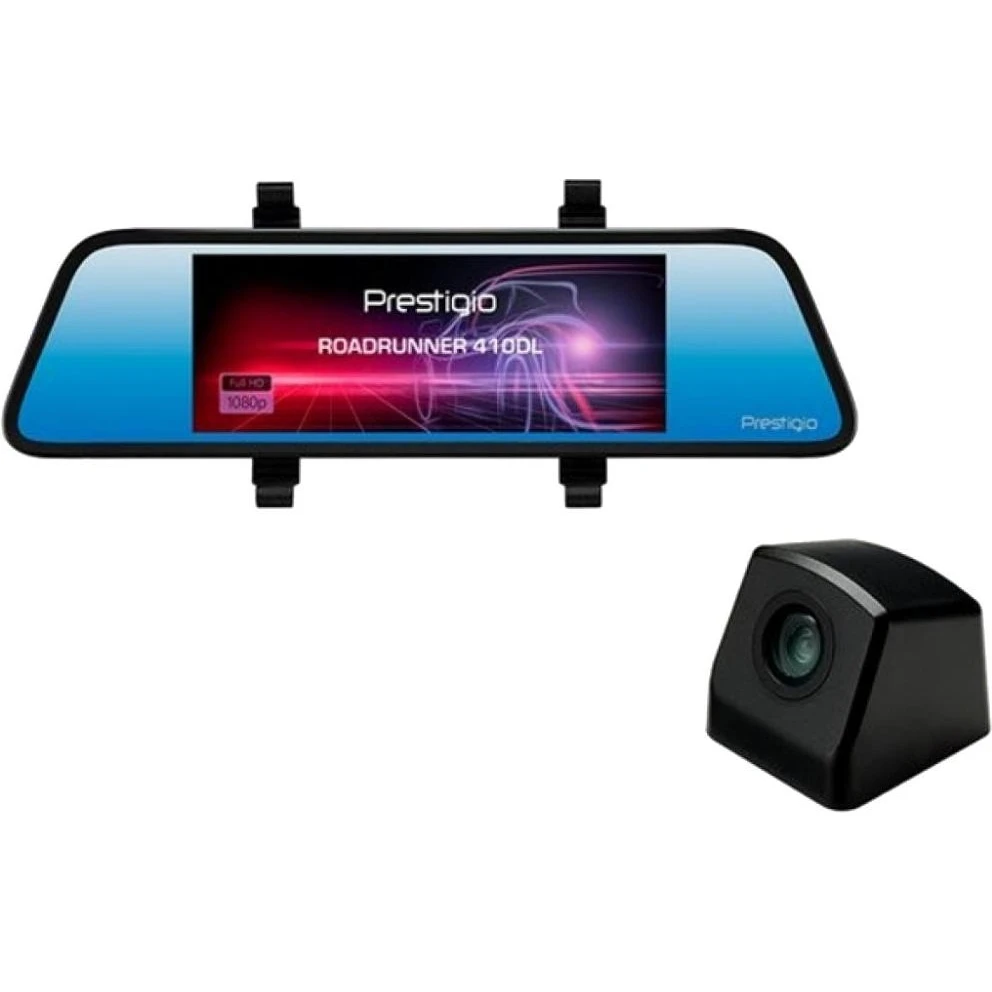 Видеорегистратор PRESTIGIO ROADRUNNER 410DL (сенсор; 30 кадр/сек; угол обзора 120°; 64 Gb; G-сенсор; динамик; микрофон;