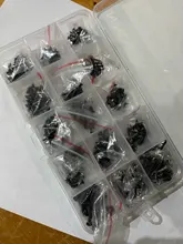 450 unids/set Chapado en negro avellanados de cabeza plana tornillos de rosca con Cruz M2.3 M2.6 M3 de acero al carbono kit de surtido de