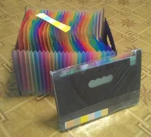 Carpeta de expansión de 13/24/37 bolsillos A4, organizador de archivos de plástico grande extensible, Carpeta de Acordeones de pie, Archivador de carpa