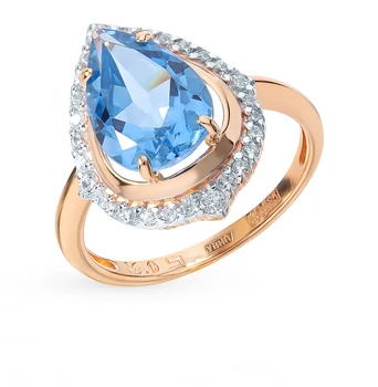 Gold ring with spinel and cubic zirconia sunlight
Gold ring with spinel and cubic zirconia sunlight