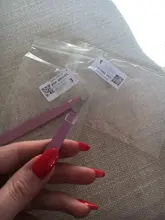 Pinzas para cejas, Belleza del cabello de acero inoxidable para quitar el pelo, accesorios de herramientas de maquillaje, color negro/rosa, 1 ud.