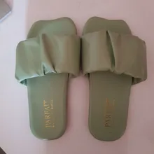 Sandalias de verano para niñas, chanclas plisadas con volantes, de princesa, para baño, natación, interior y exterior