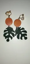 Joyería de colección de múltiples estilos para niña y mujer, aretes de Clip de hojas geométricas con personalidad creativo coreano, accesorios de moda para niña y Mujer