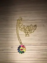 Collar de mujer Dibujos animados Fruta Flores Gato Estrella de mar Gargantilla Collares Colgantes Para Niñas Niños Zanahoria Limón Flamenco Hoja de coco Flor del sol Margarita Collar de cadena de oro Joyería