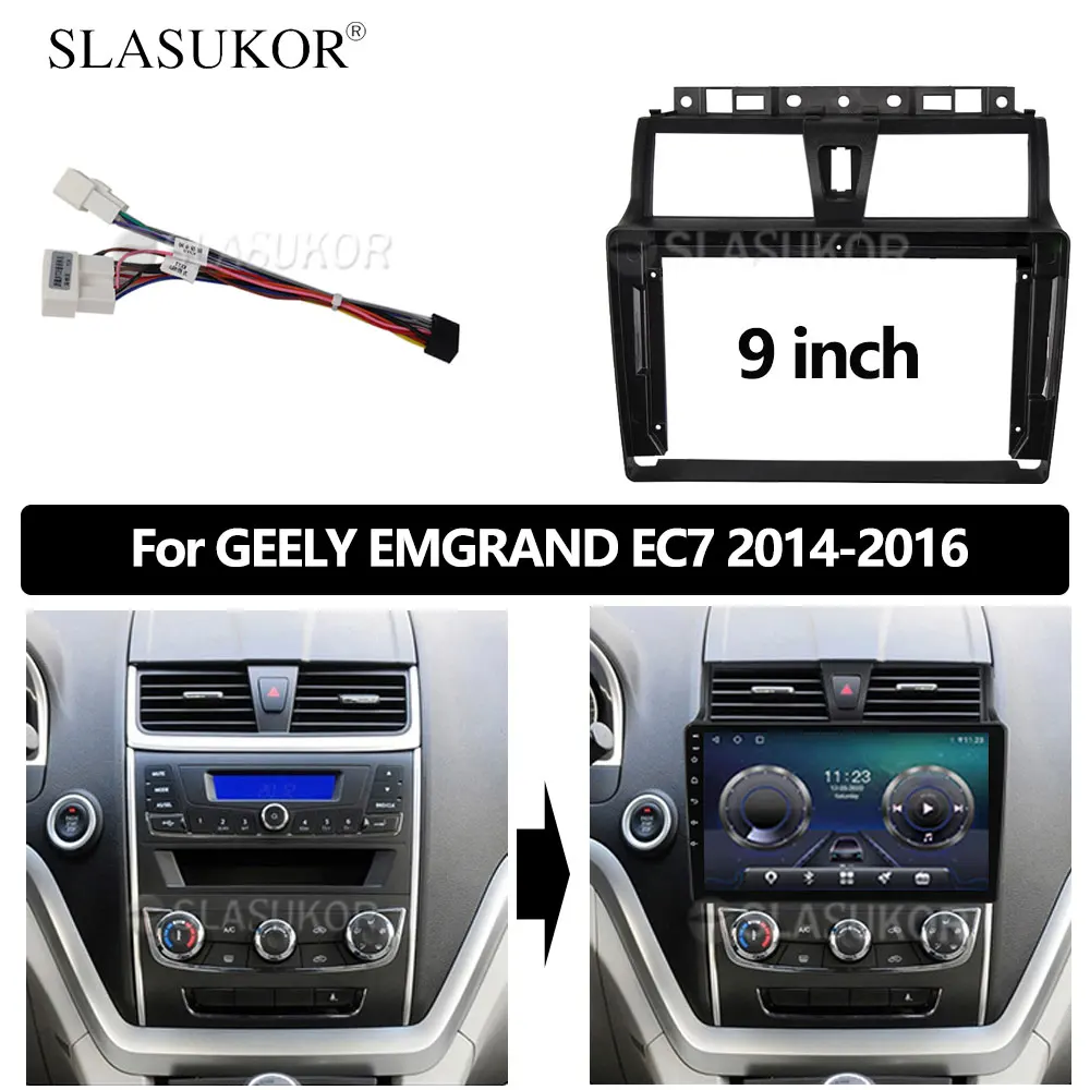 9-дюймовая панель для GEELY EMGRAND EC7 2014 2015 2016, рамка из АБС-пластика для монтажа приборной панели, установочный комплект, рамка
9-дюймовая панель для GEELY EMGRAND EC7 2014 2015 2016, рамка из АБС-пластика для монтажа приборной панели, установочный комплект, рамка