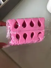 50 unids/pack Rosa arte de uñas dedos separadores de los dedos de los pies de esponja suave Gel utensilios UV polaco manicura y pedicura
