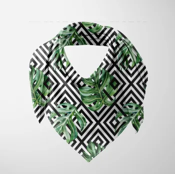 Else Black White Tiles Green Tropical Leaves 3d Printed Square Rayon Fabric Neck Head Floral Pattern Scarf Scarves Women Hijab
Else Black White Tiles Green Tropical Leaves 3d Printed Square Rayon Fabric Neck Head Floral Pattern Scarf Scarves Women Hijab