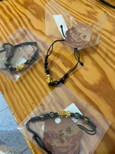Feng Shui negro obsidiana pulsera trenzada pulsera Pixiu suerte hecho a mano riqueza amuleto trenzado Unisex regalo Decoración
