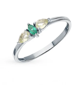 Silver ring with cubic zirconia sunlight sample 925 
Silver ring with cubic zirconia sunlight sample 925